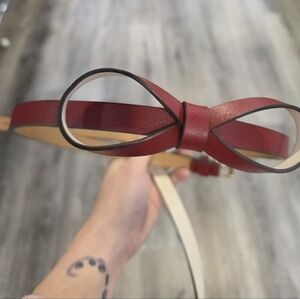 Kate Spade Leather Red Bow New Size Medium